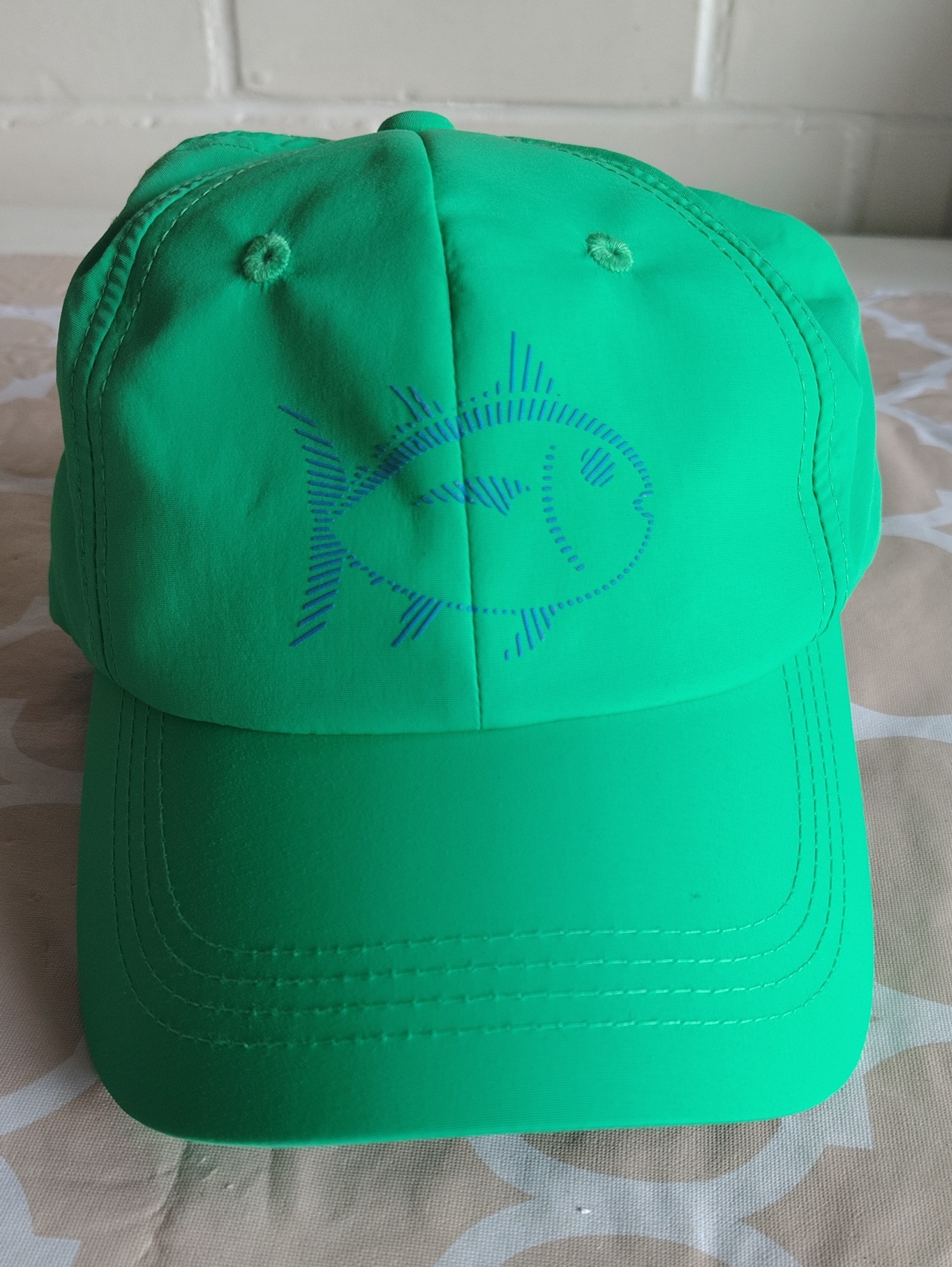 Southern Tide Tide To Trail Performance Hat Green Fish Logo Adjustable Cap